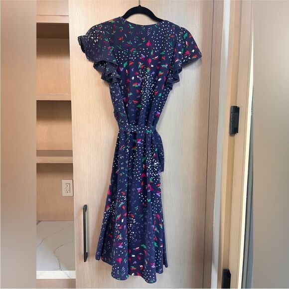 CaballeroNavy Floral wrap  Dress - Picture 2 of 7